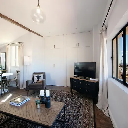 Cocoon Loft - Magnifique Loft Sous Toit, Refait A Neuf, Vues Splendides, Clim, Wifi Lejlighed Nice